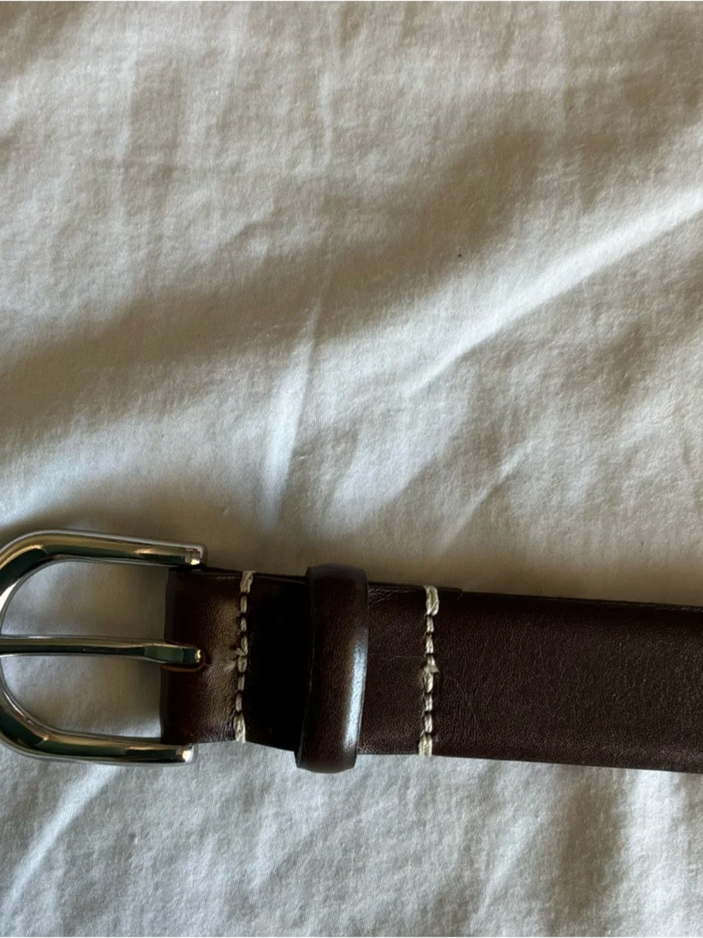 New NWT Columbia brown synthetic Leather Belt casual work utility basic XL 42/44